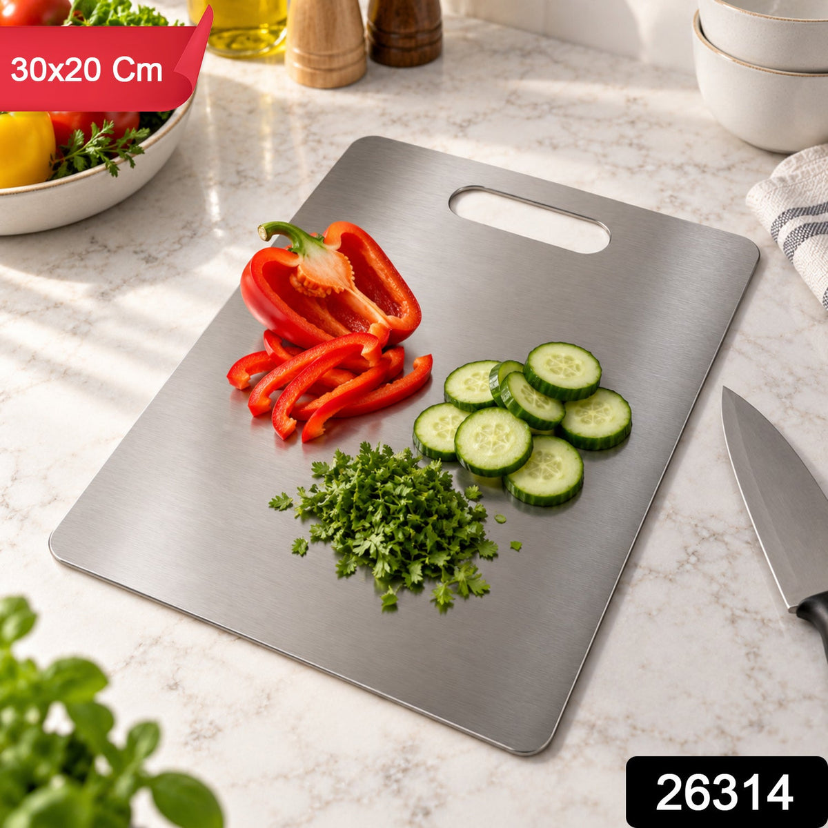 Steel chopping board pack
