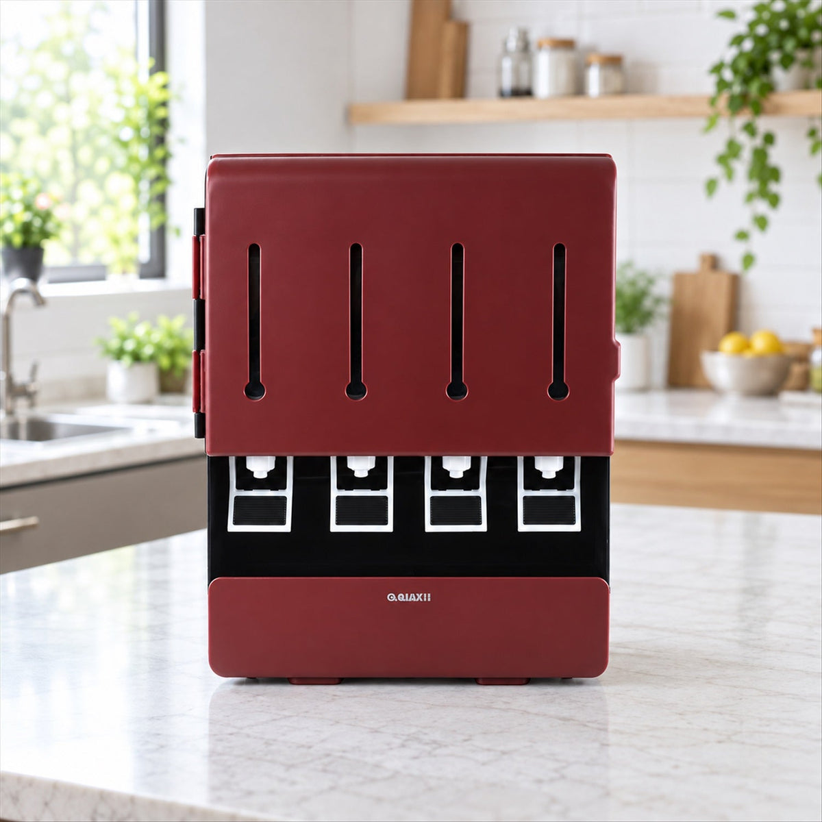 Wall Mounted Four Container Oil Dispenser