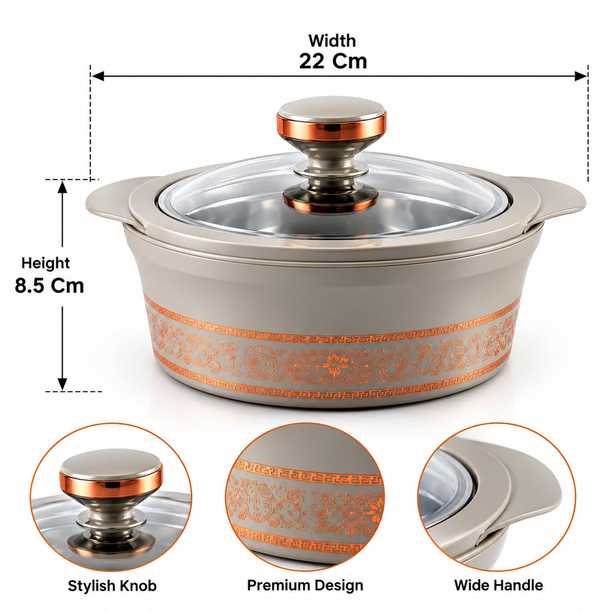 Casserole size 1500ml