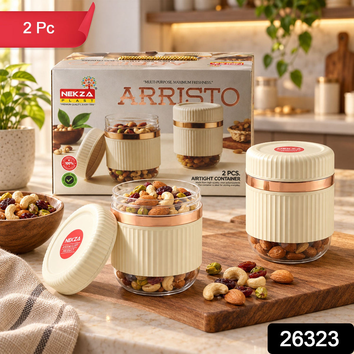 Dry fruit containers pack 2pc
