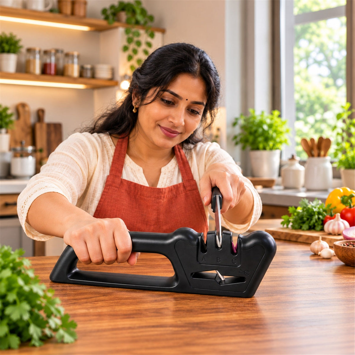 Black Manual Knife Sharpener