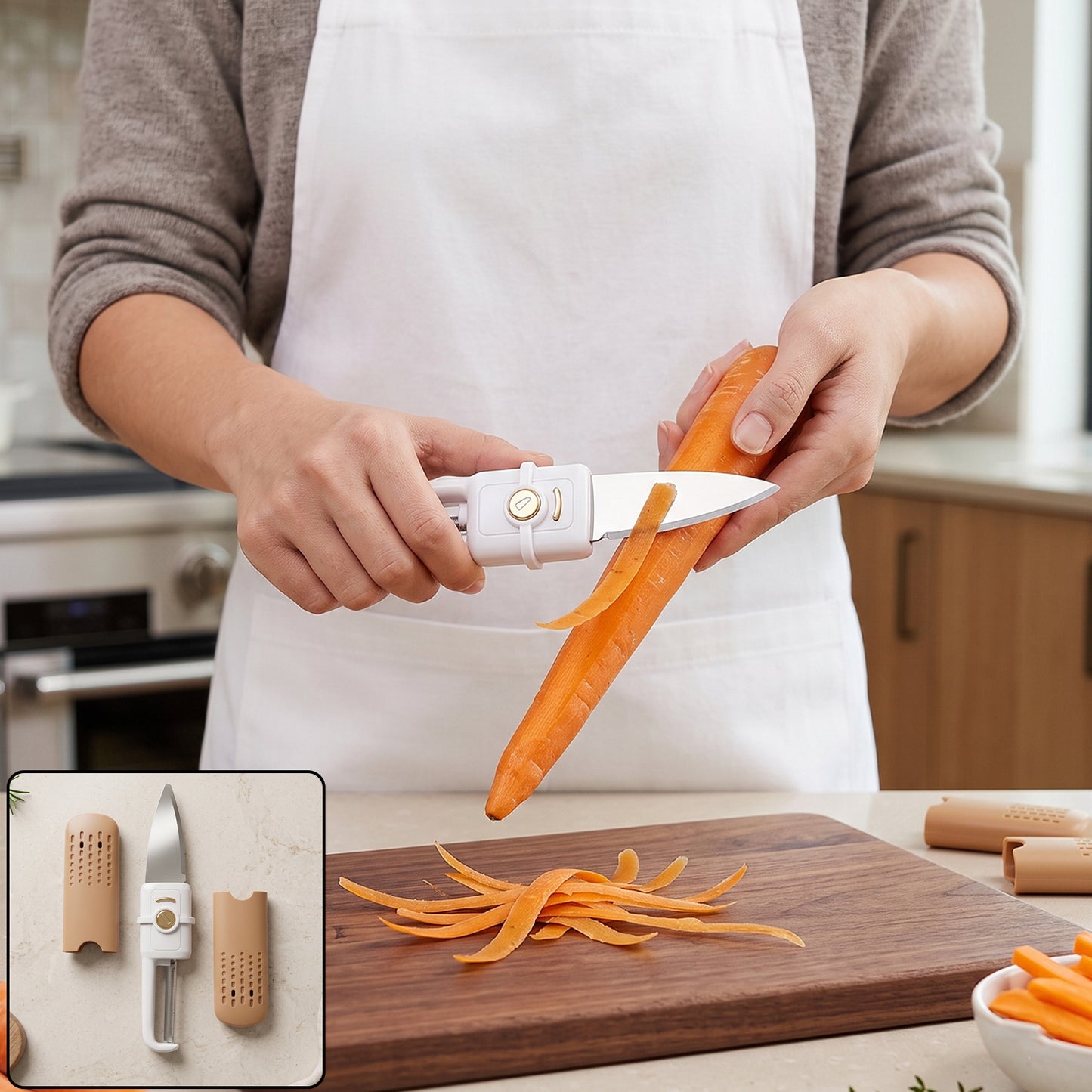 2-in-1 Multifunctional Knife & Sawtooth Peeler for Fruits and Vegetables
