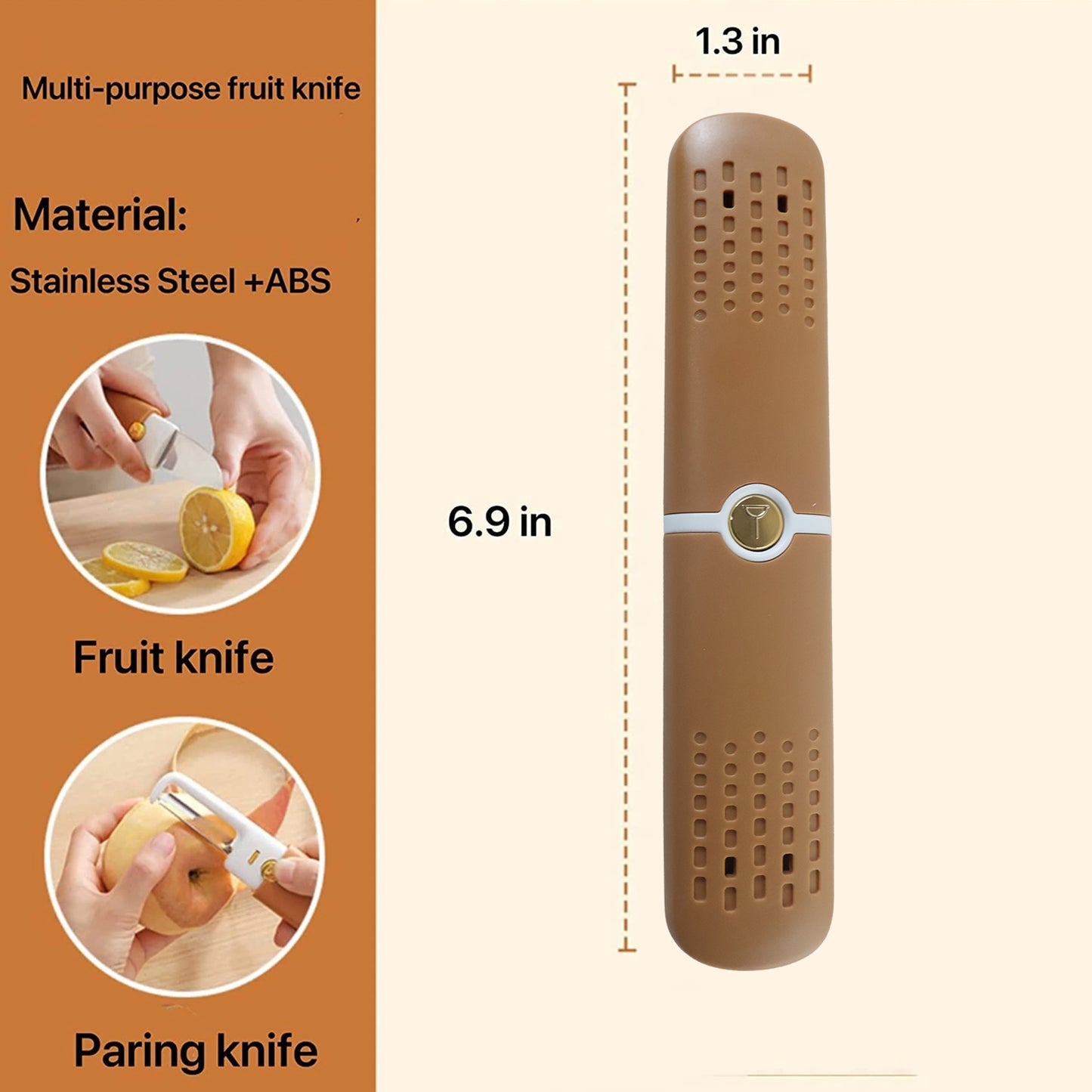 2-in-1 Multifunctional Knife & Sawtooth Peeler for Fruits and Vegetables