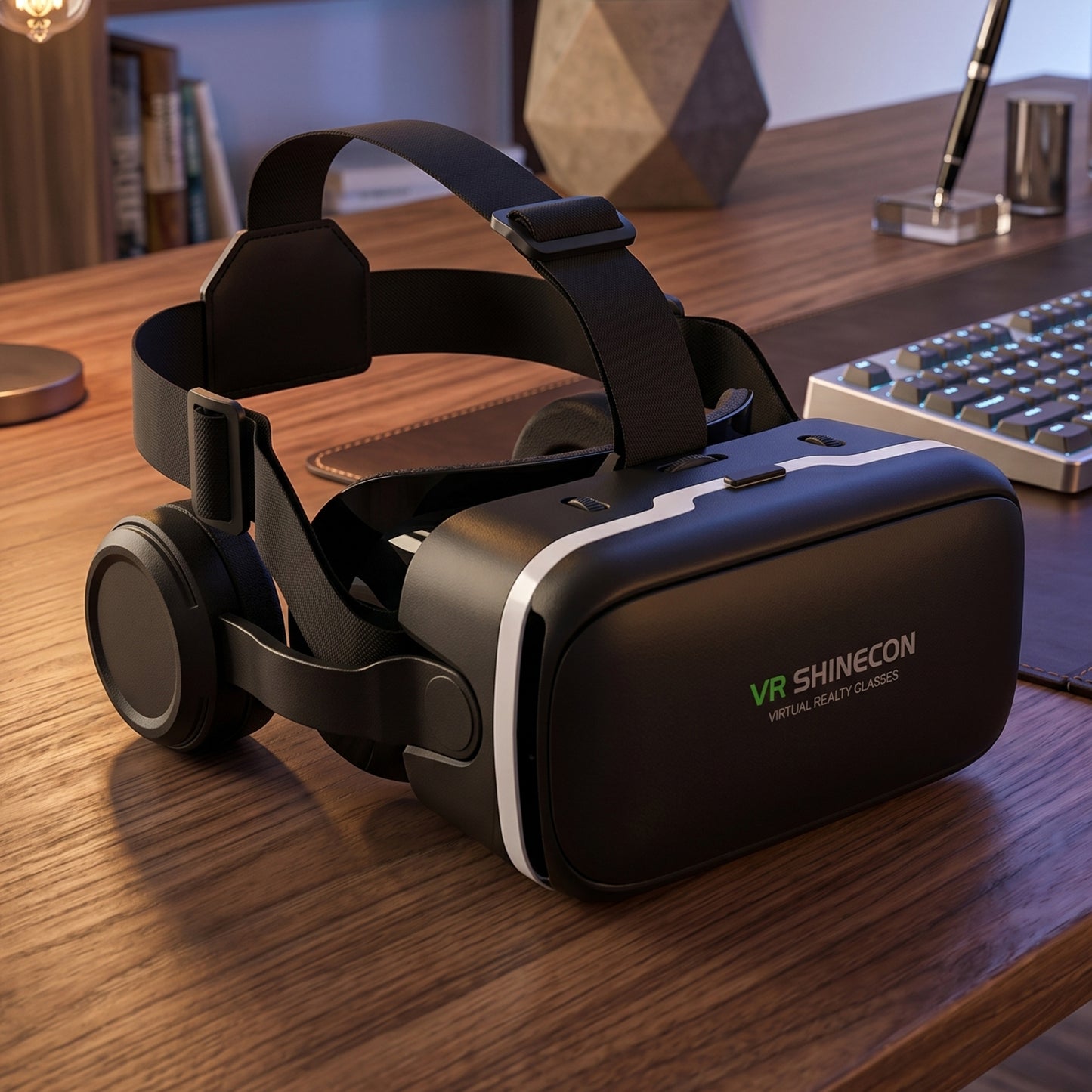 3D /Â HD VR Box Glasses Virtual Reality Goggles Headset for iOS for Android SmartphoneÂ VR Goggles-For 3D VR Movies Video Games with Headphones (1 Pc)