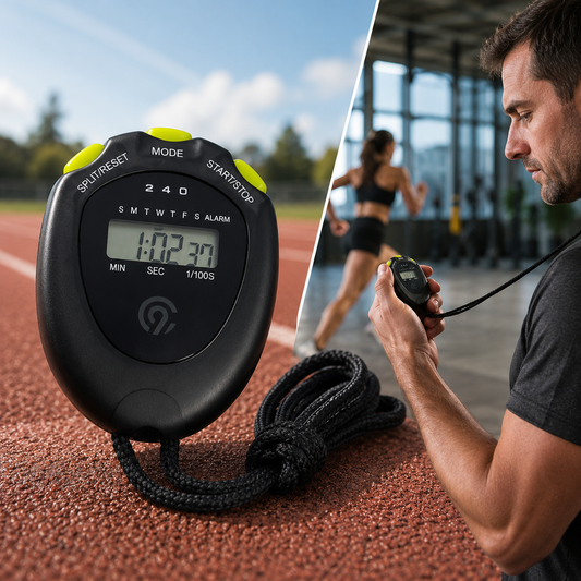 Digital Sports Stopwatch Timer with Split Timing