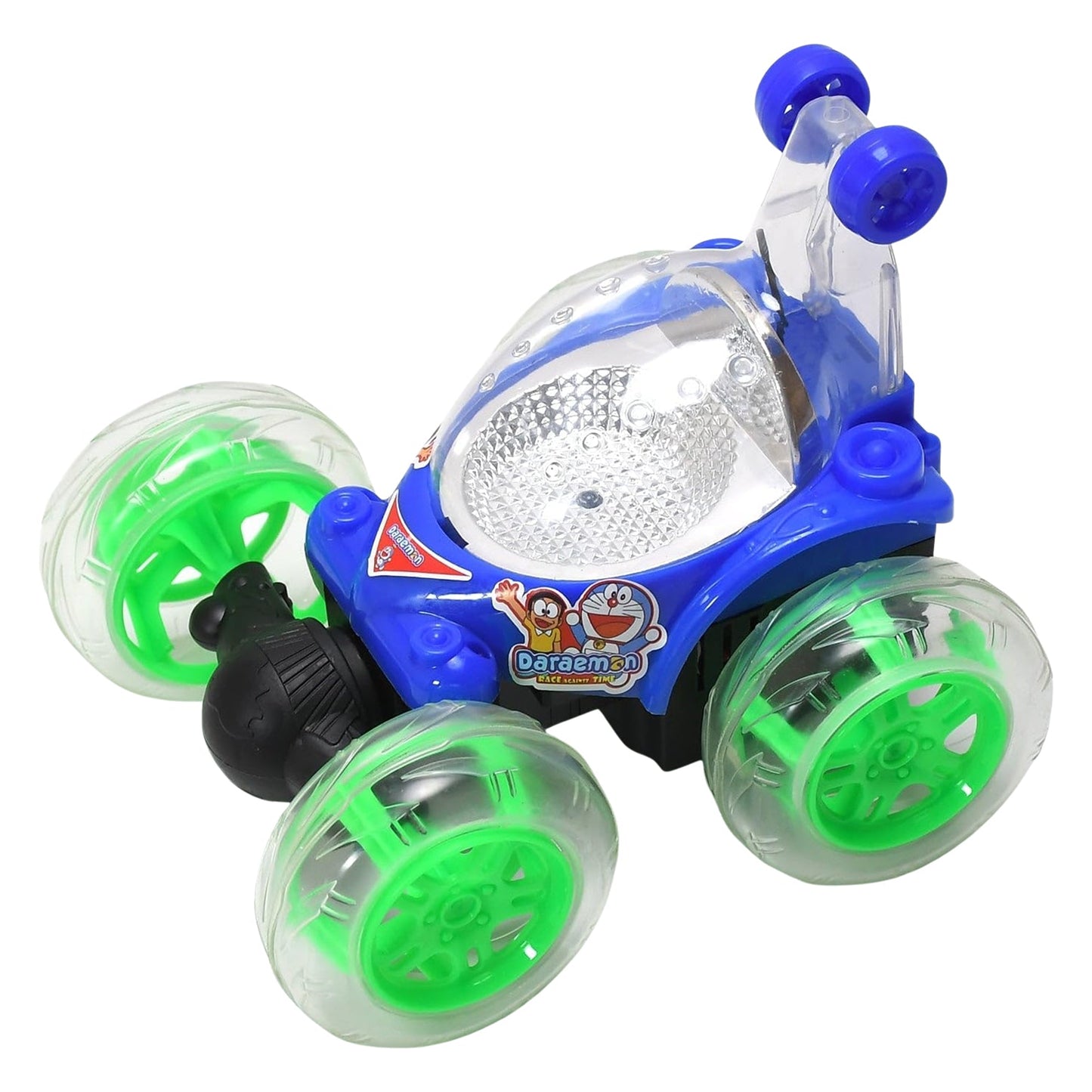 Rechargeable 360Â° Stunt Remote Control Car with 3D Lights & Music for Kids