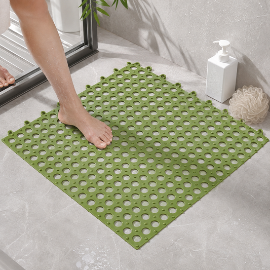 Bath Anti Slip Mat Used while bathing and toilet purposes to avoid slippery floor surfaces. (26x26 Cm)
