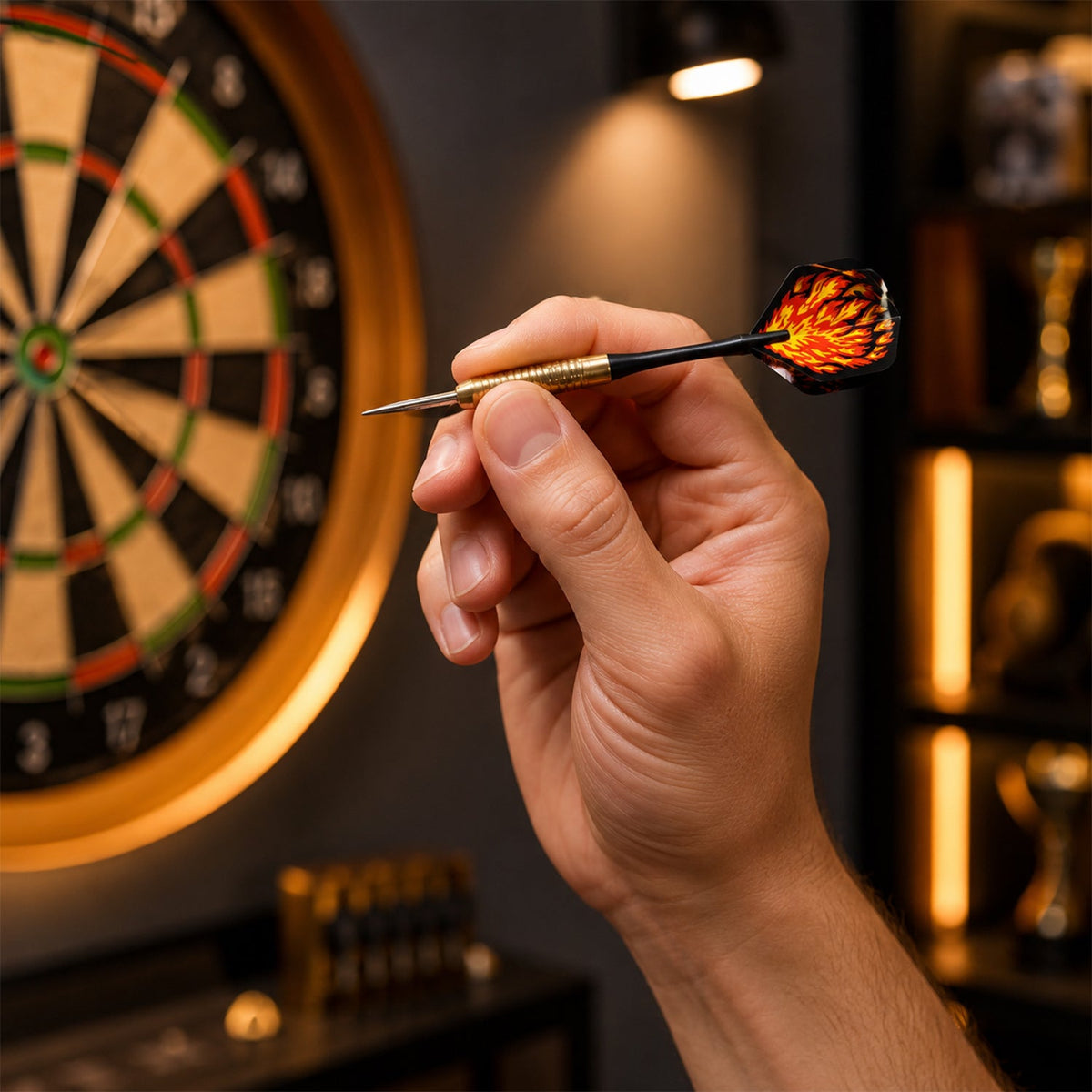 Small darts with printed flights lifestyle image