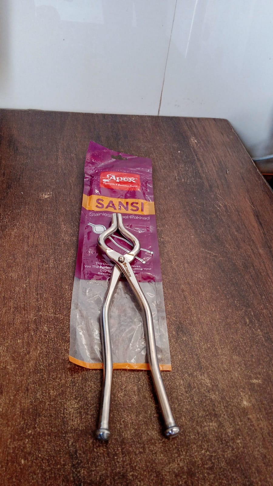 Apex Full Round Sansi â€“ Heavy-Duty Stainless Steel Pakkad | Strong Grip (1 Pc)