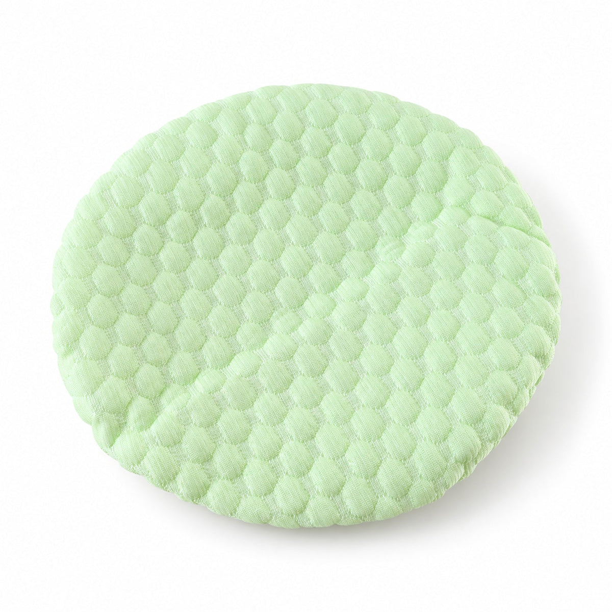 Textured Round Stool Cushion Cover with Elastic Edge (1 Pc, 26 x 26 Cm)