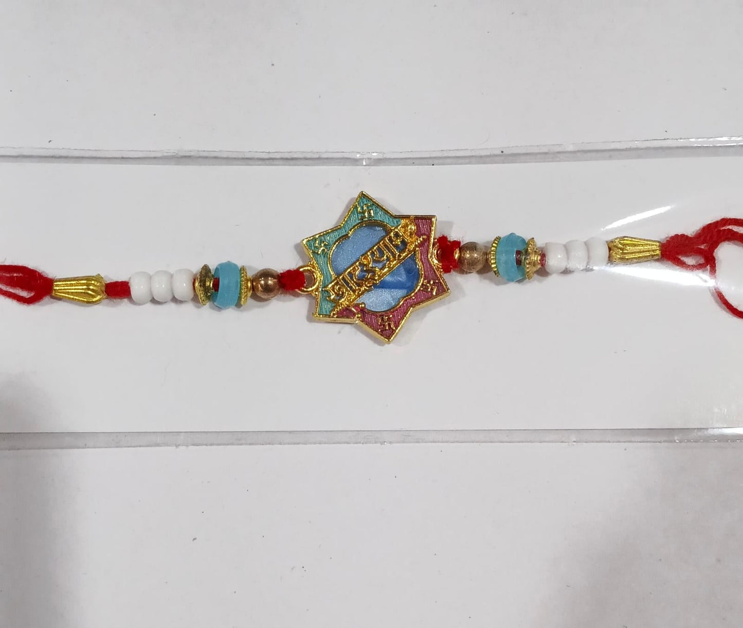 Multiple Khatu Shyam Rakhis displayed for Rakhi gifting
