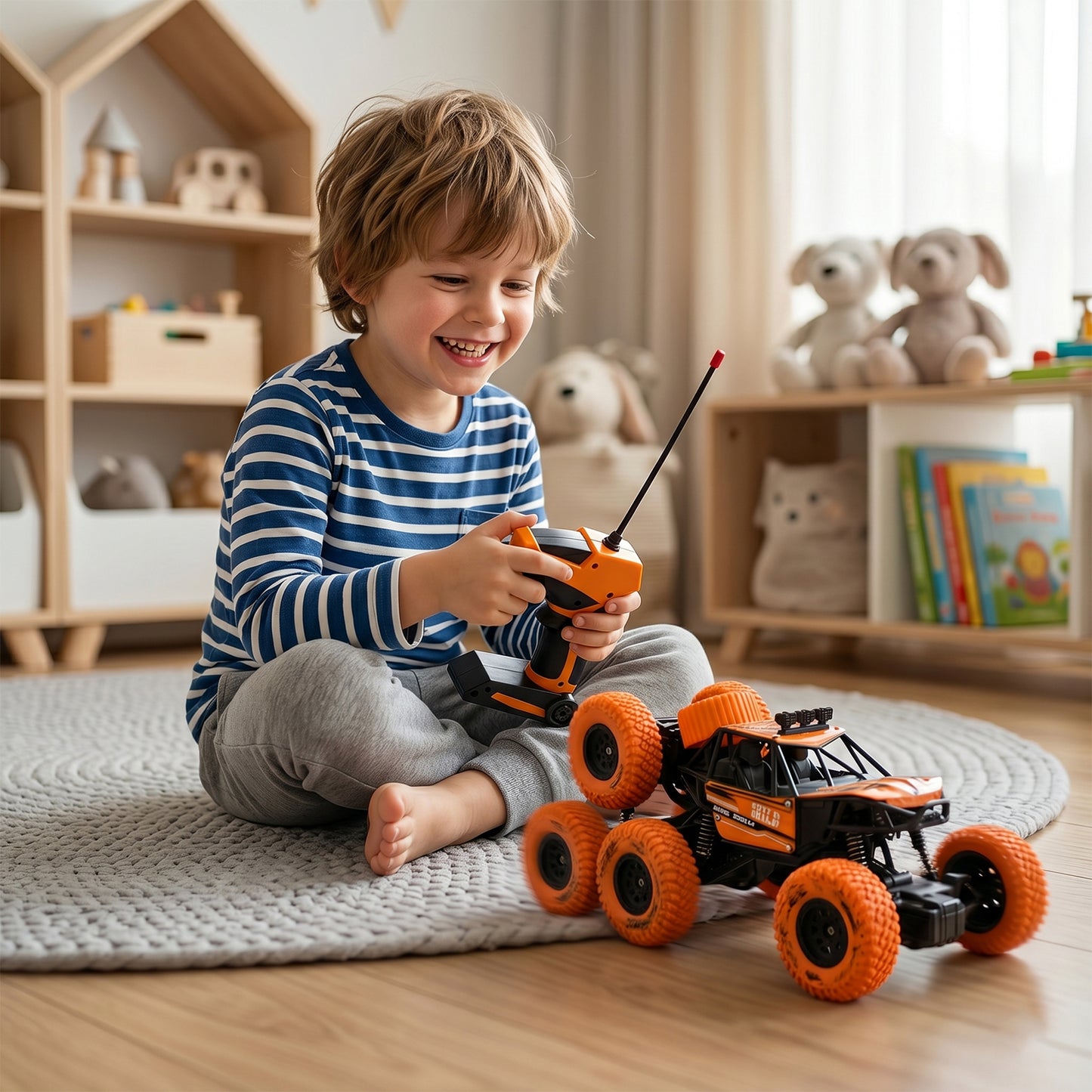 Rock Climber Car, 8 Wheels Climbing Car (1 Pc / Remote Battery Not Included)