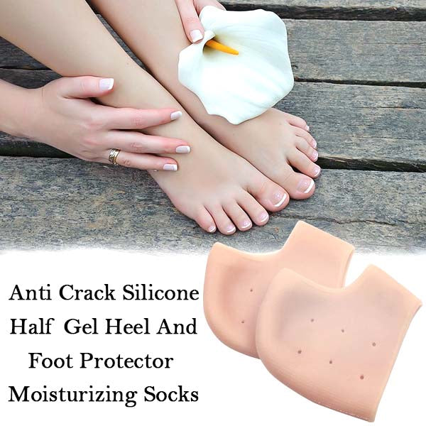 Silicone Heel Protectors – Anti-Crack Moisturizing Socks | Velvet Wellness