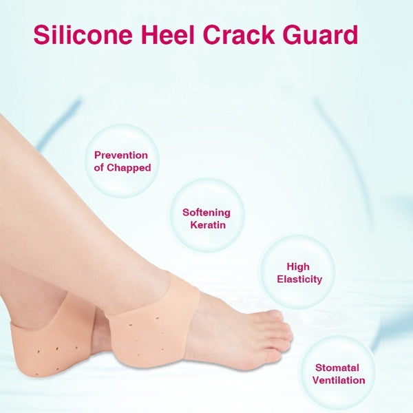 Silicone Heel Protectors – Anti-Crack Moisturizing Socks | Velvet Wellness