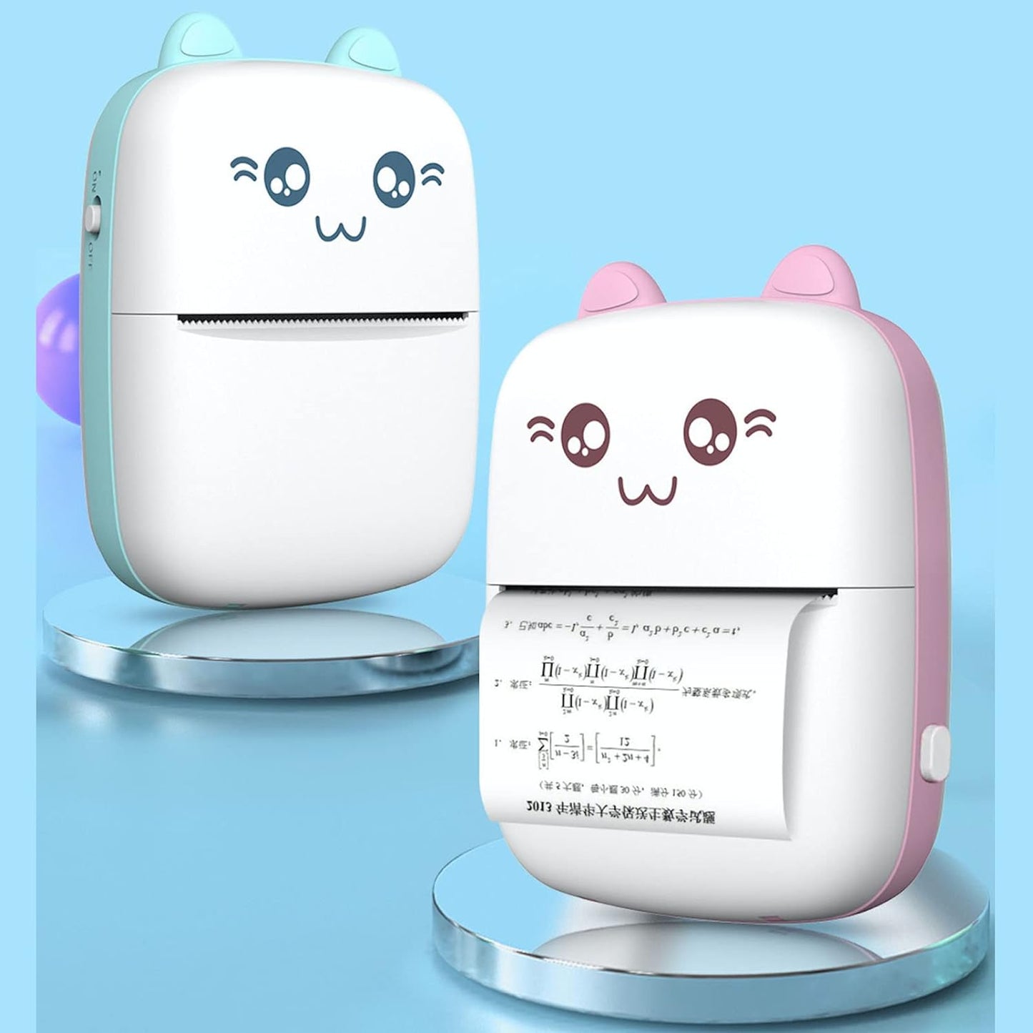 Pocket Mini Bluetooth Thermal Printer – Wireless Smart Printer for Photos (Includes 1 Roll Paper)