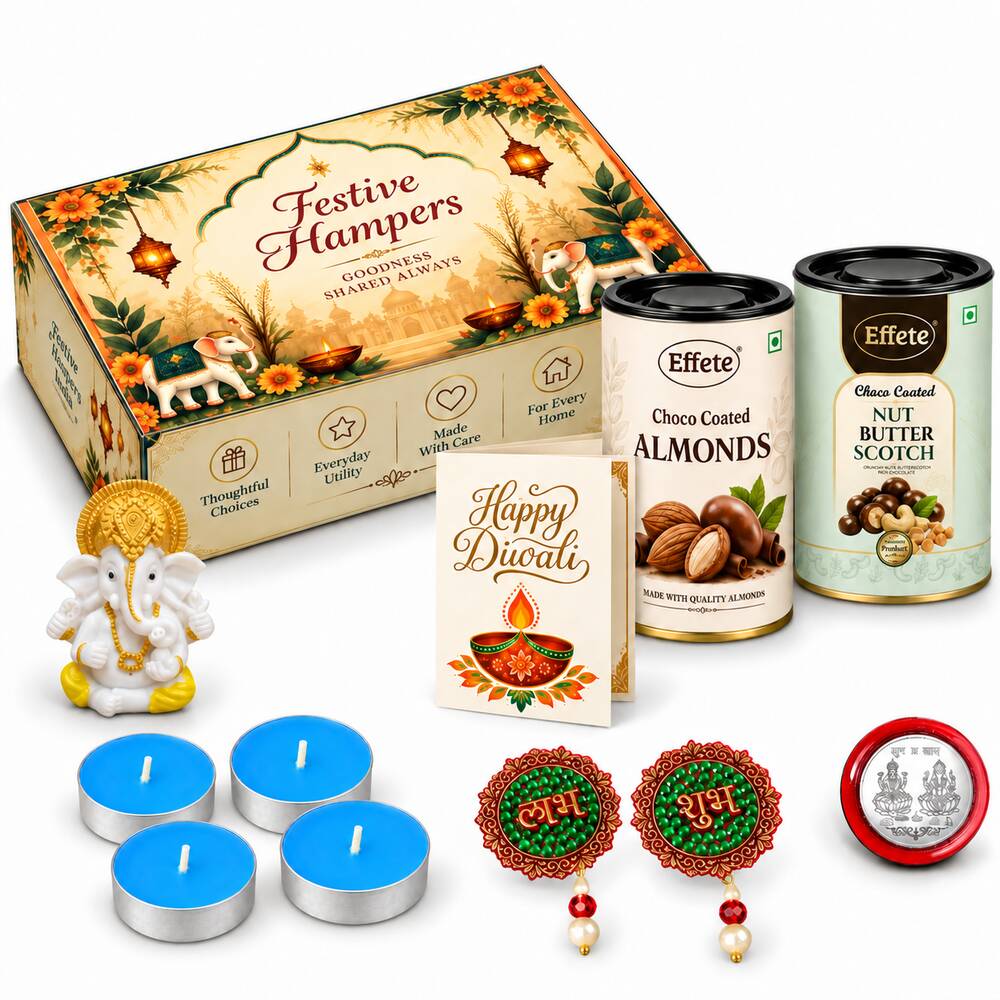 Butterscotch and Choco Almond Ganesh Hamper