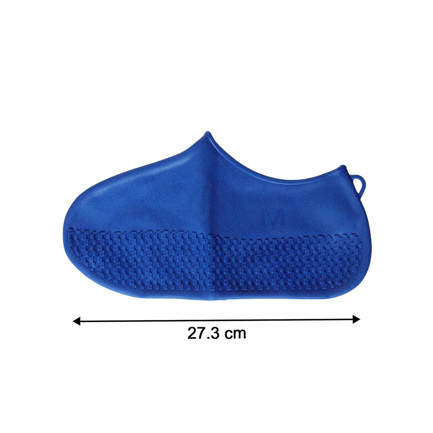 Waterproof Silicone Shoe Cover Blue Color (1 Pair, Medium Size)