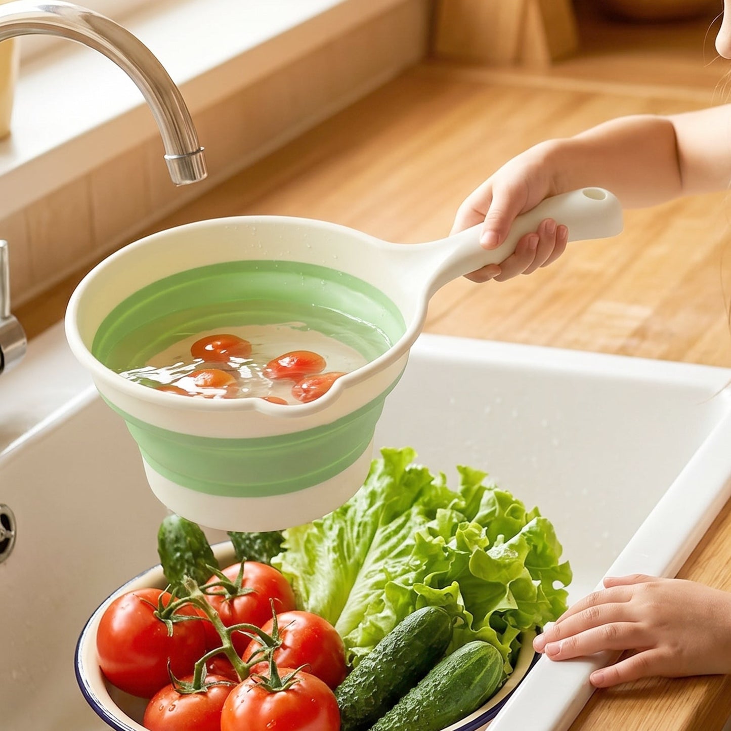 Water dipper bathroom use
