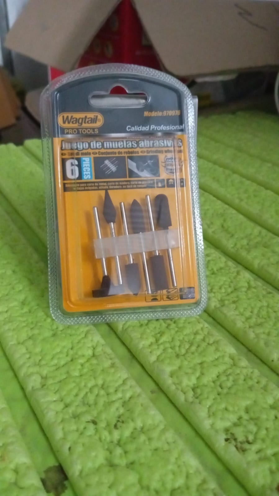 Mounted Points Abrasive Stone Head Grinding Wheel Bits Rotary Tool Kit (6 Pcs)