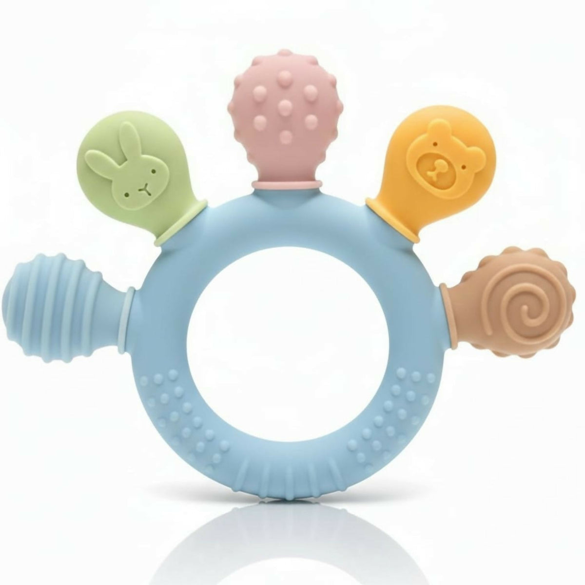 Light Blue Silicone Teether