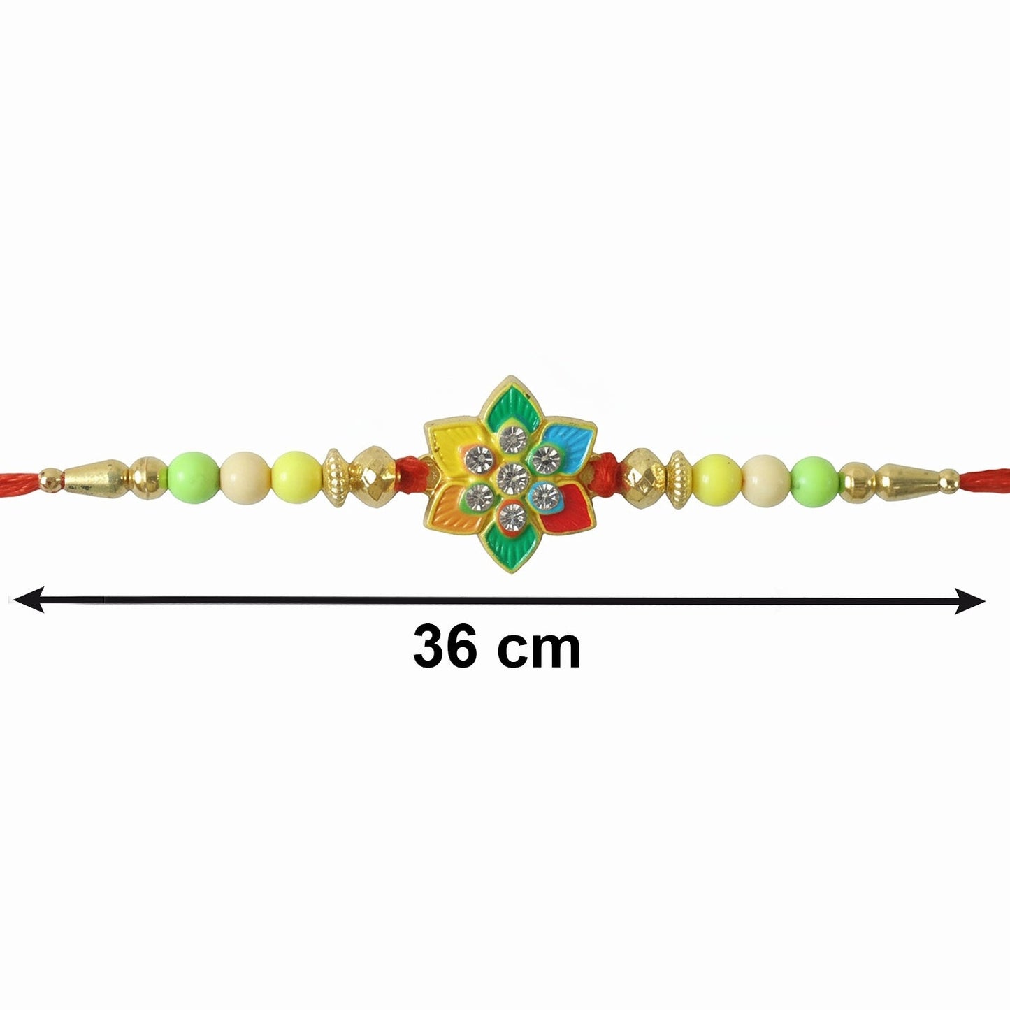 Lightweight, vibrant multicolor Rakhi for brothers