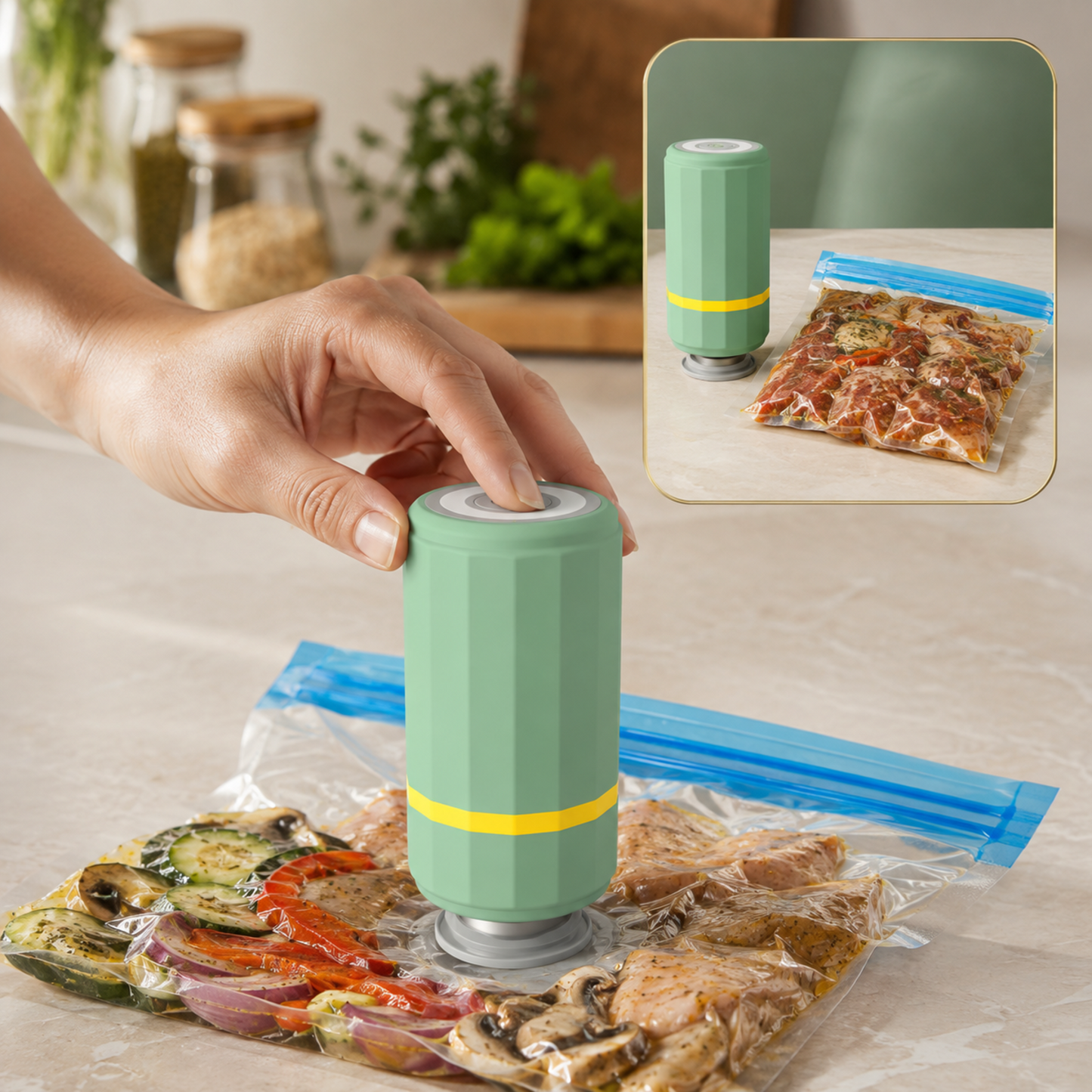 Portable Electric Vacuum Sealer Machine (1 Pc)