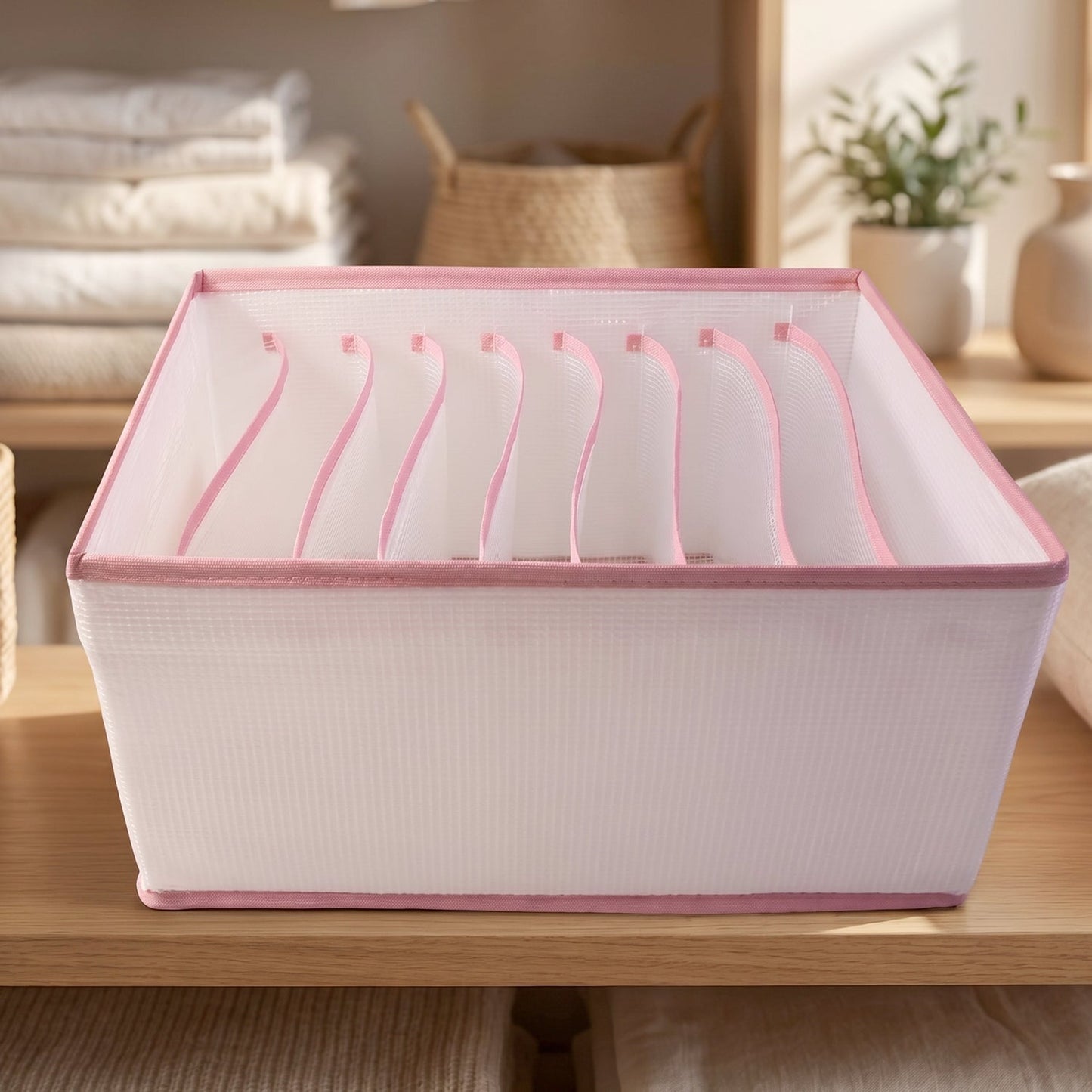 Clothes organizer placed in wardrobe