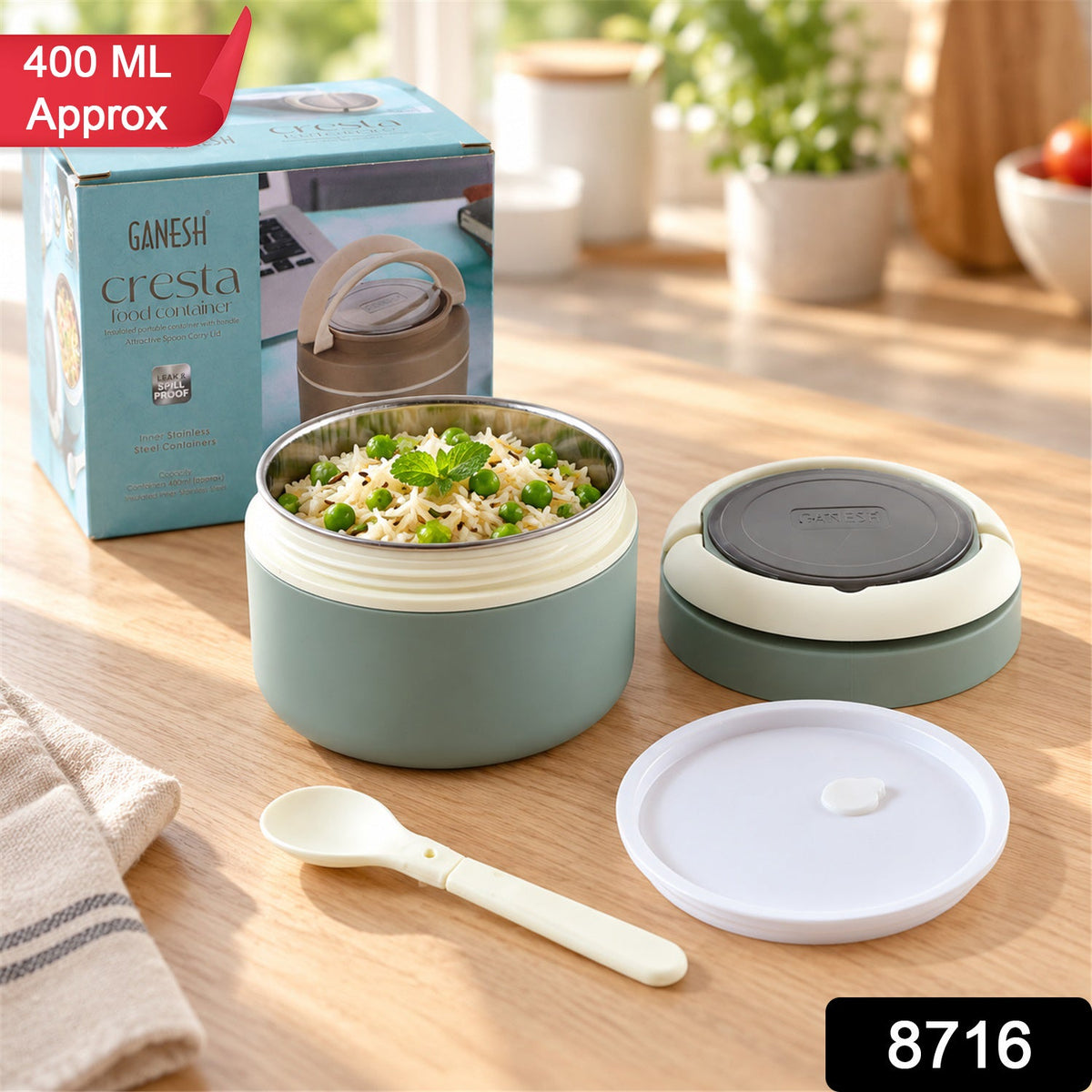 Insulated airtight lunch box.