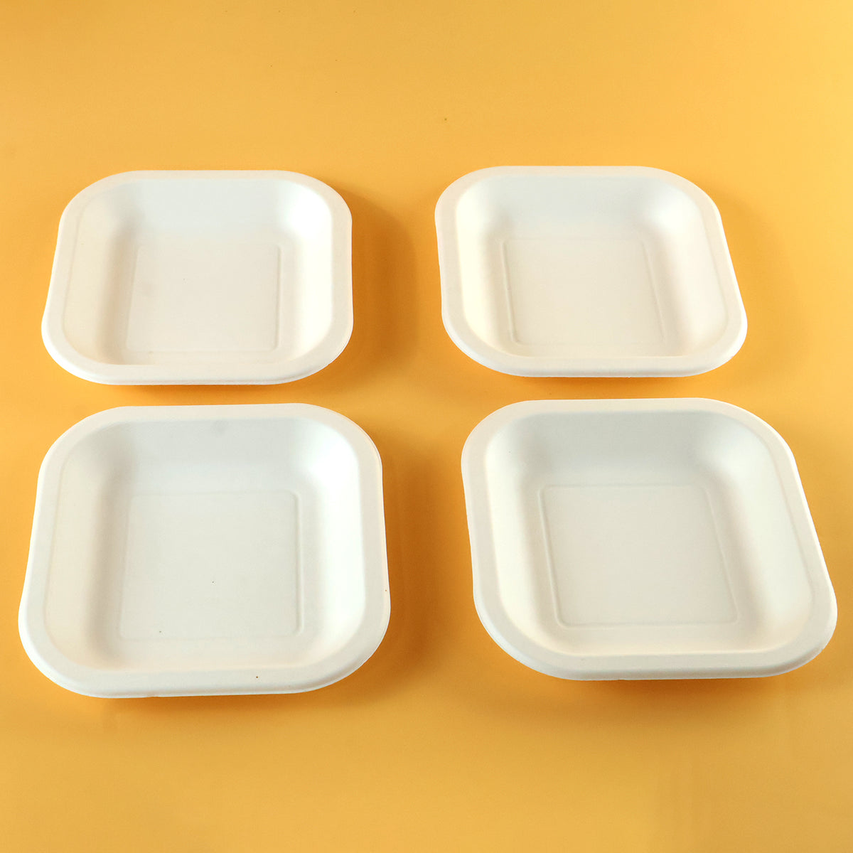 Disposable Food Tray Set – Square, 50 Pieces for Easy Serving