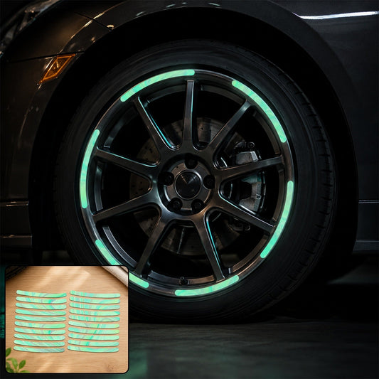 Reflective car wheel stickers 20 pcs