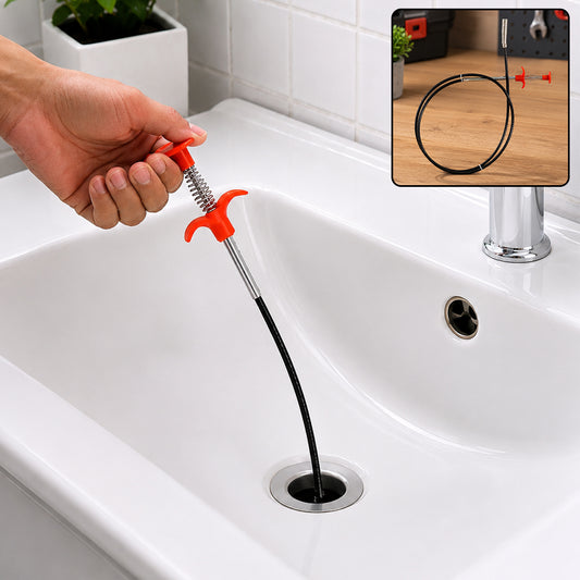 Metal Wire Brush for Kitchen Sink & Sewer Cleaning (155 cm)