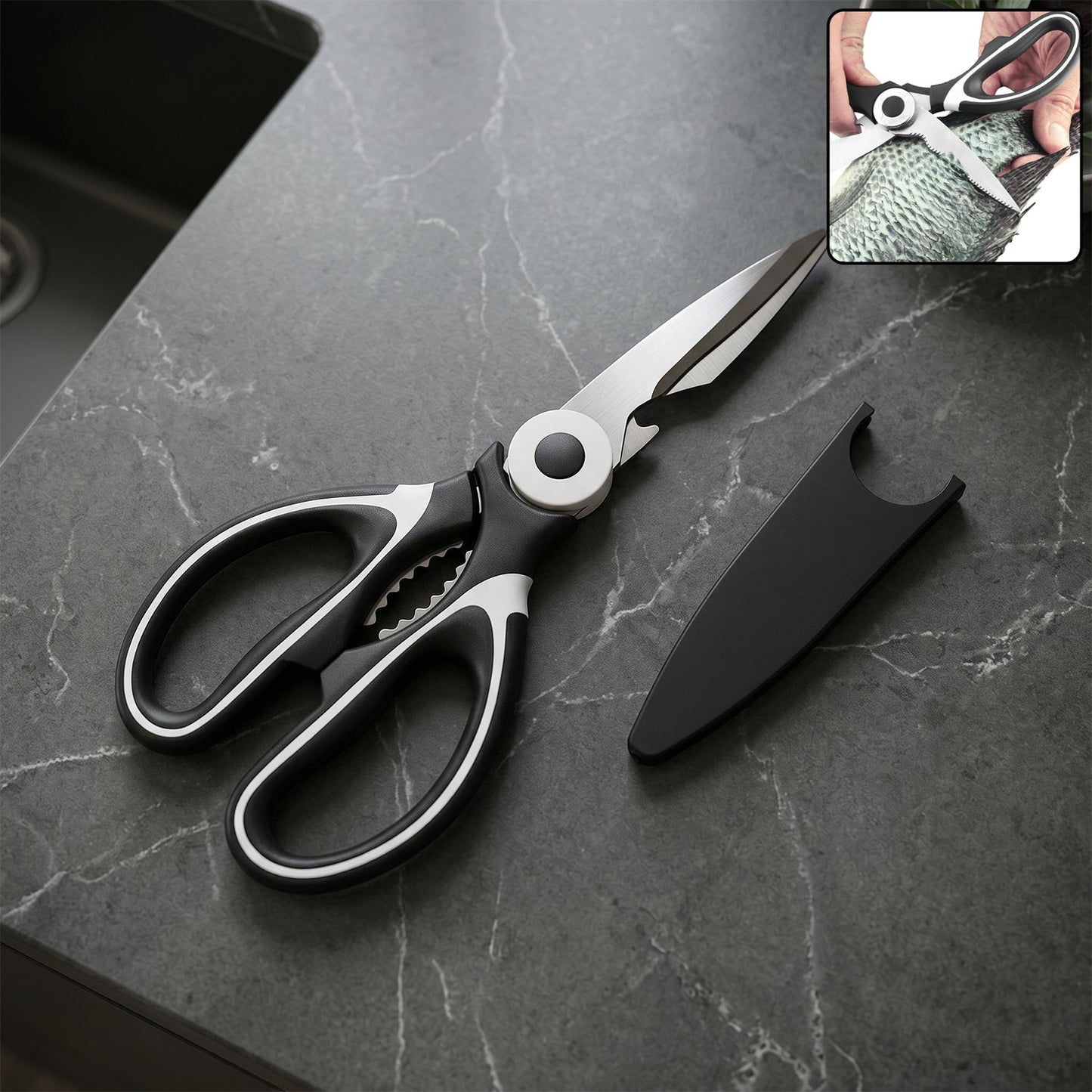 3 in 1 multi function kitchen scissor
