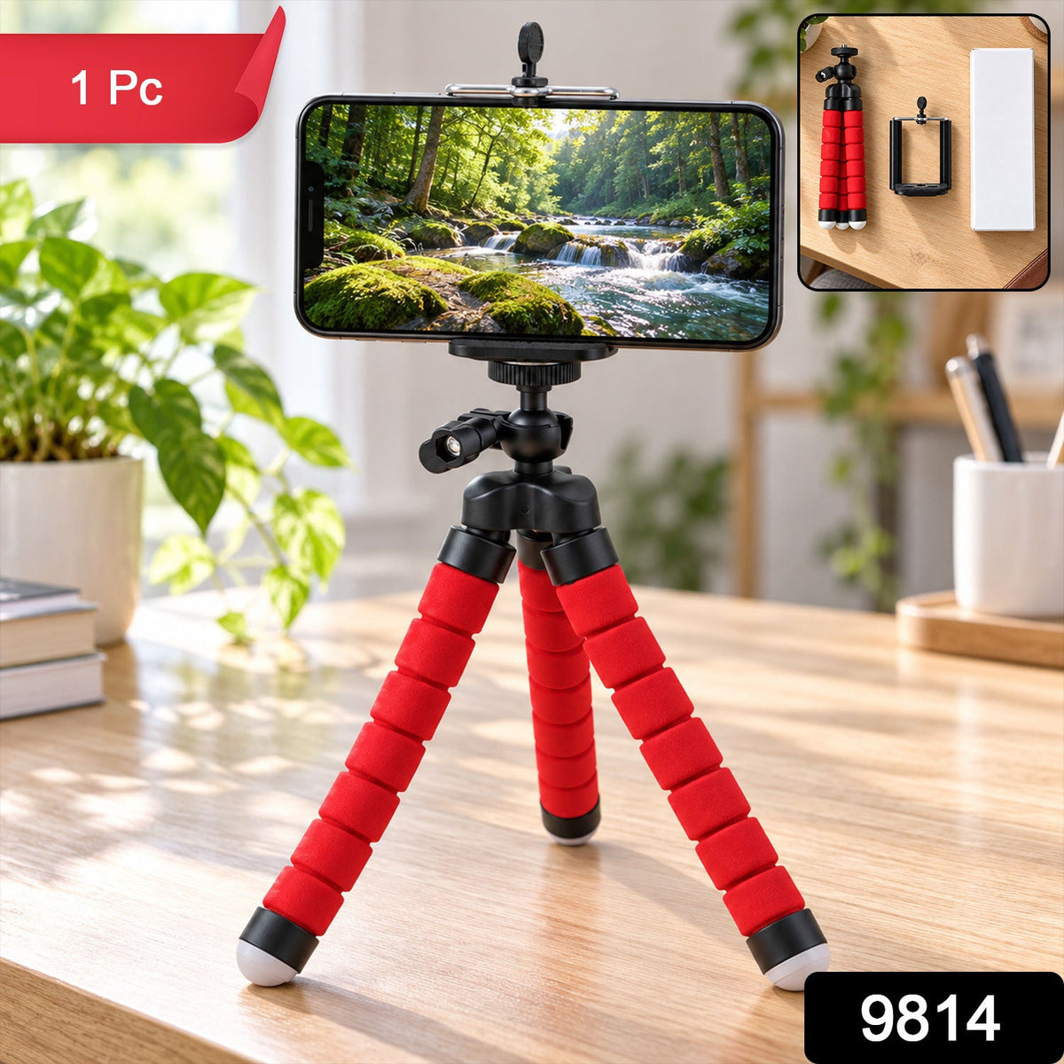 Mini flexible phone tripod - SKU photo