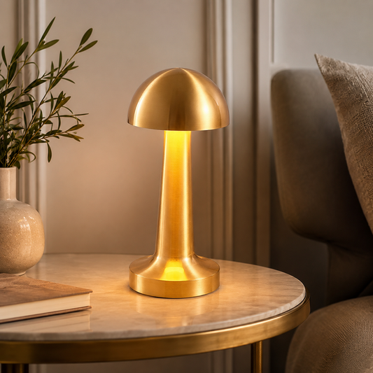 LED Lamp with Touch Control | Decorative Desk Lamp, Portable Metal LED Table Lamp