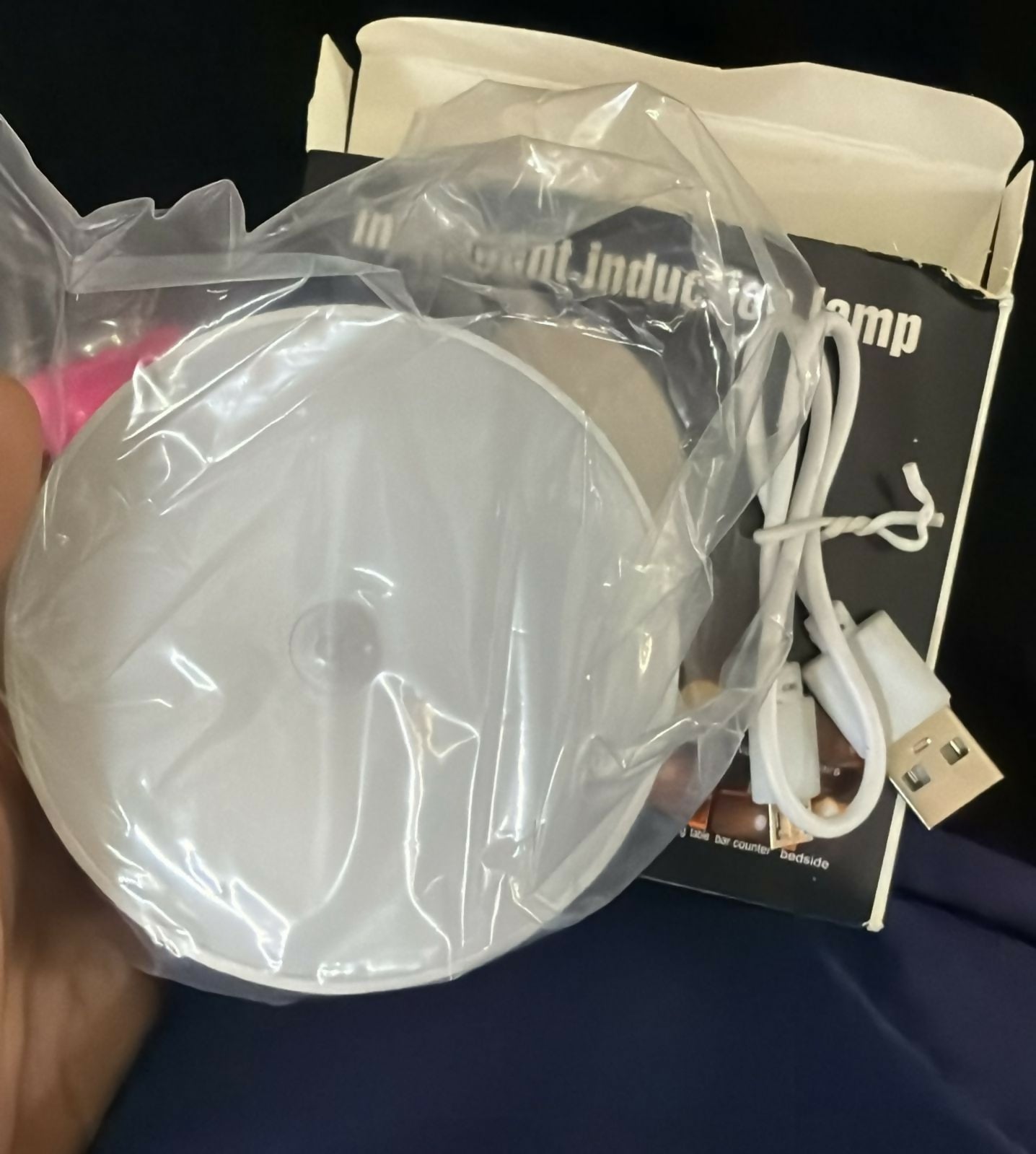 DeoDap Motion Sensor LED Night Light Rechargeable Wall Lamp - packaging shot