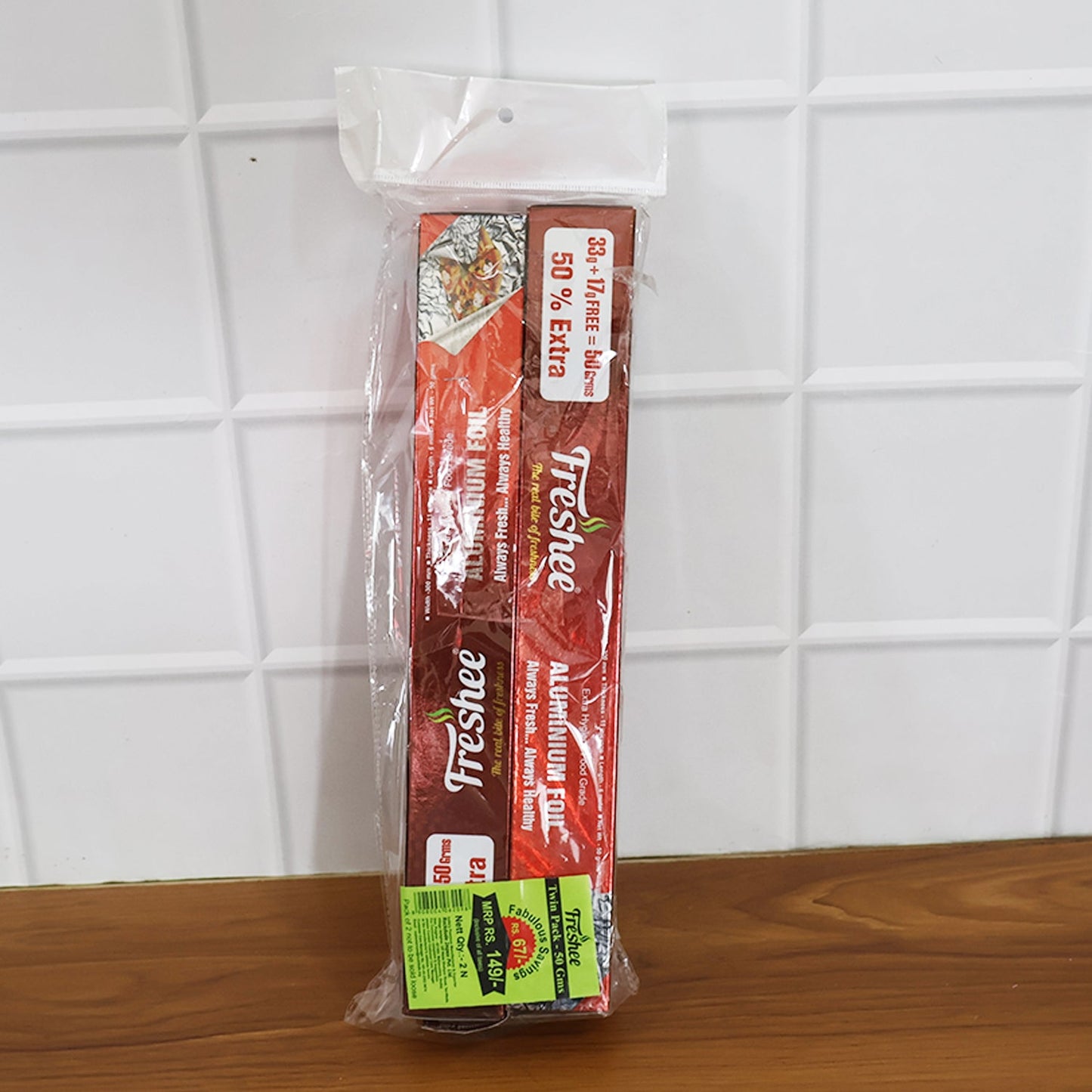 Freshee Premium Aluminium Foil â€” Twin Pack 2 Pc (Net 50 g each)