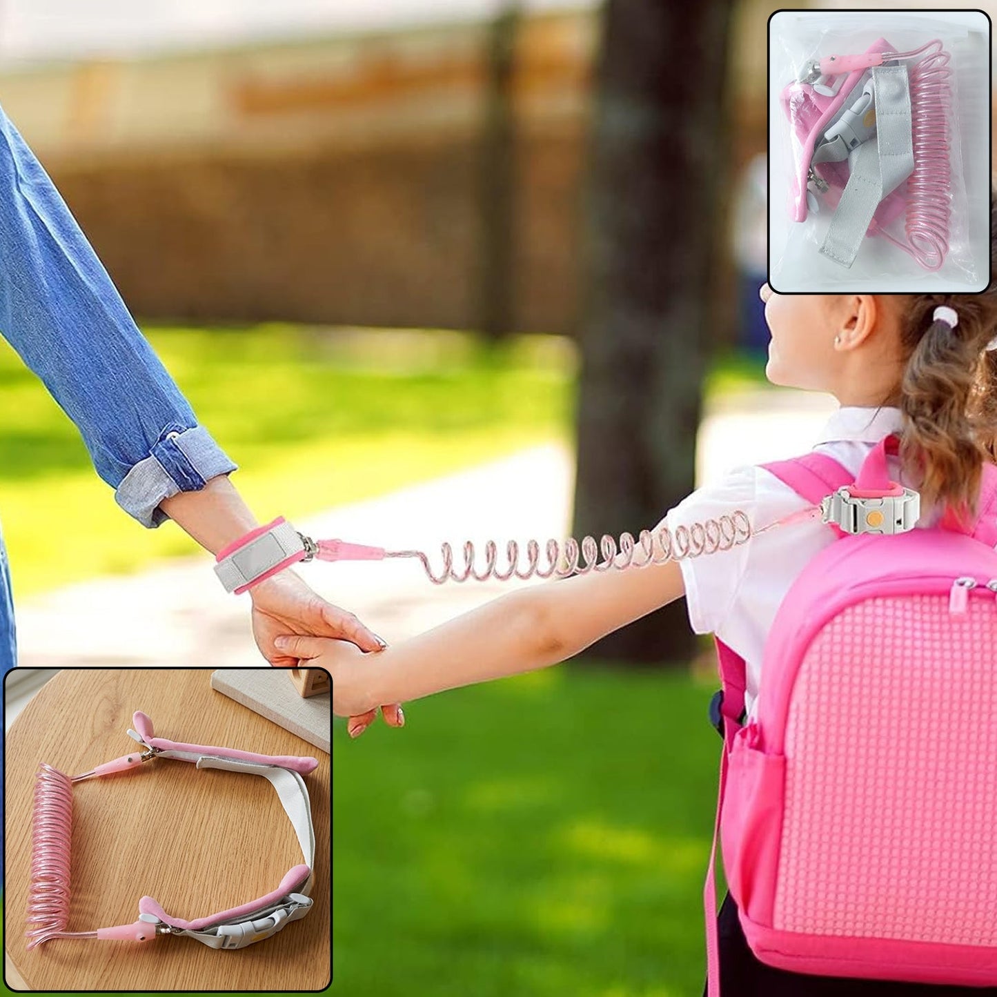 Kids Safety Anti-Lost Wrist Link Strap 1 Pc