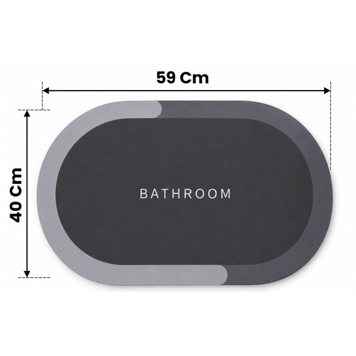 Door mat size 40x59cm