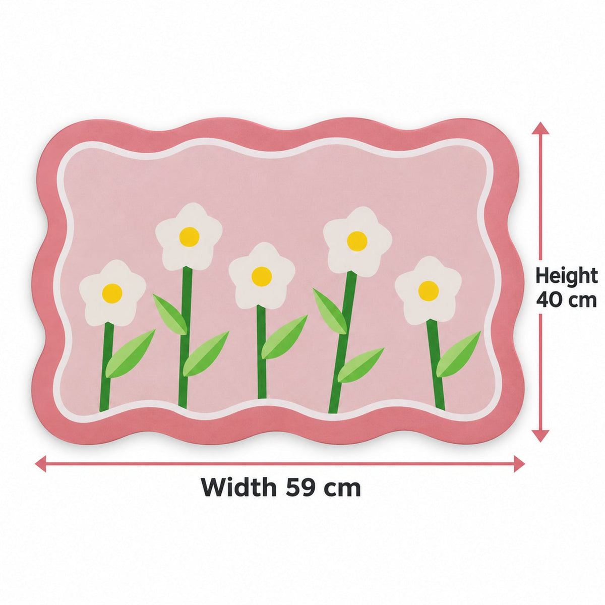 Floor mat size 59x40cm