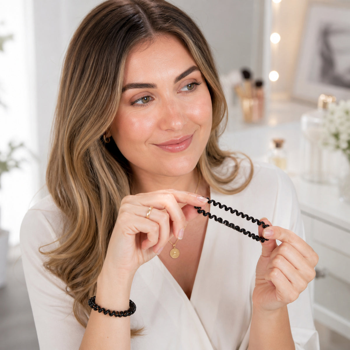 Telephone Wire Hair bands Pack of 100 Pcs, Hair accessories