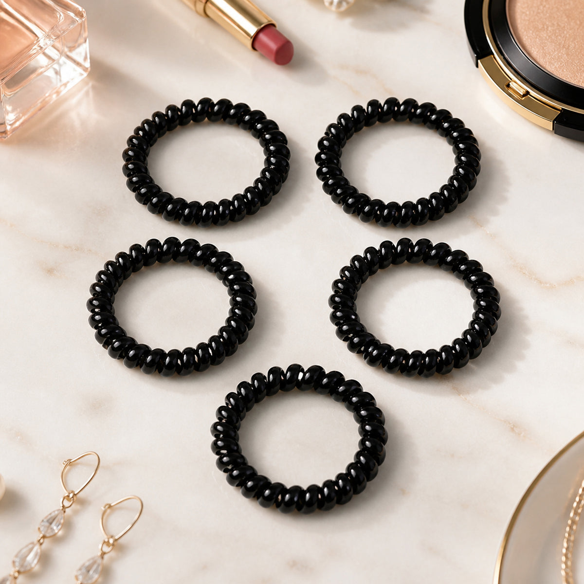 Telephone Wire Hair bands Pack of 100 Pcs, Hair accessories