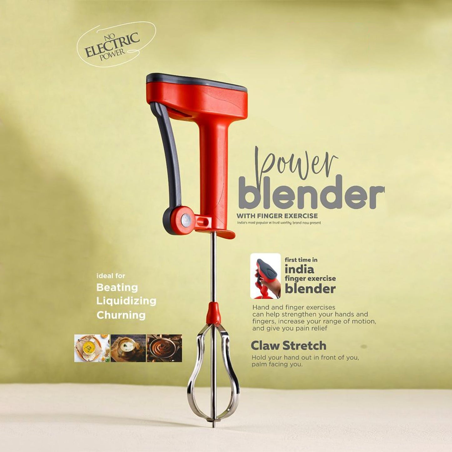 Supermom Multi-Function Power Blender for Beating, Liquidizing, and Churning