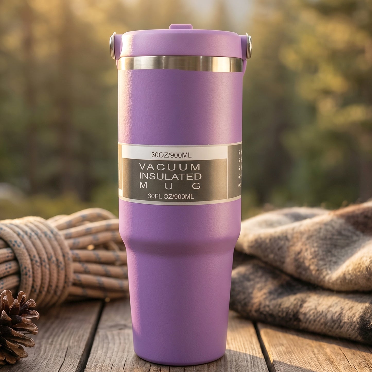 Premium Stainless Steel Vacuum Insulated Travel Mug Tumbler  (890ML / 1 Pc / Mix Color)