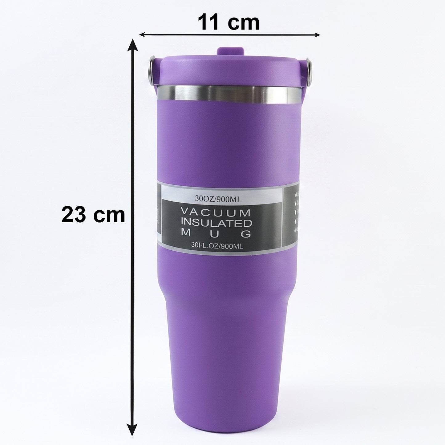 Premium Stainless Steel Vacuum Insulated Travel Mug Tumbler  (890ML / 1 Pc / Mix Color)