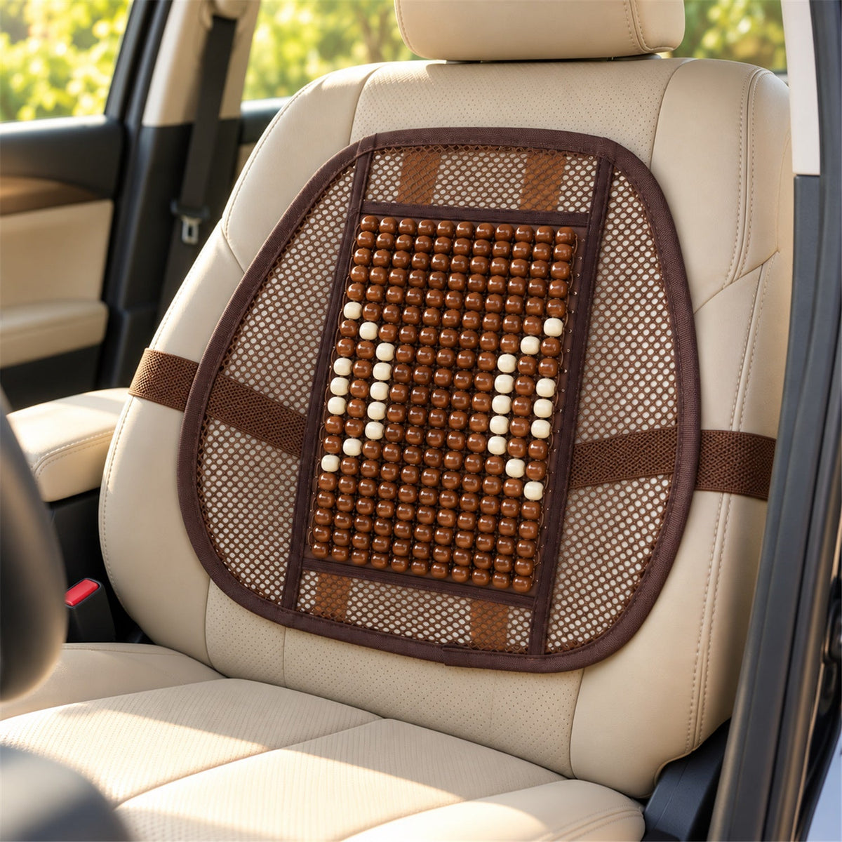 Curved Mesh Car Backrest