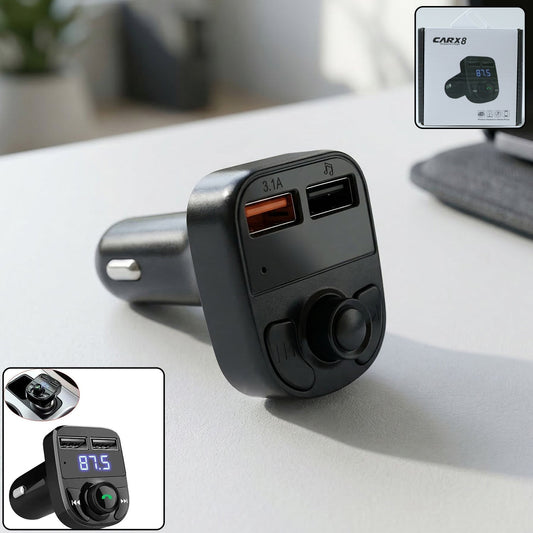 Wireless Car Charger With Dual USB Fast Charging Ports 1 Pc