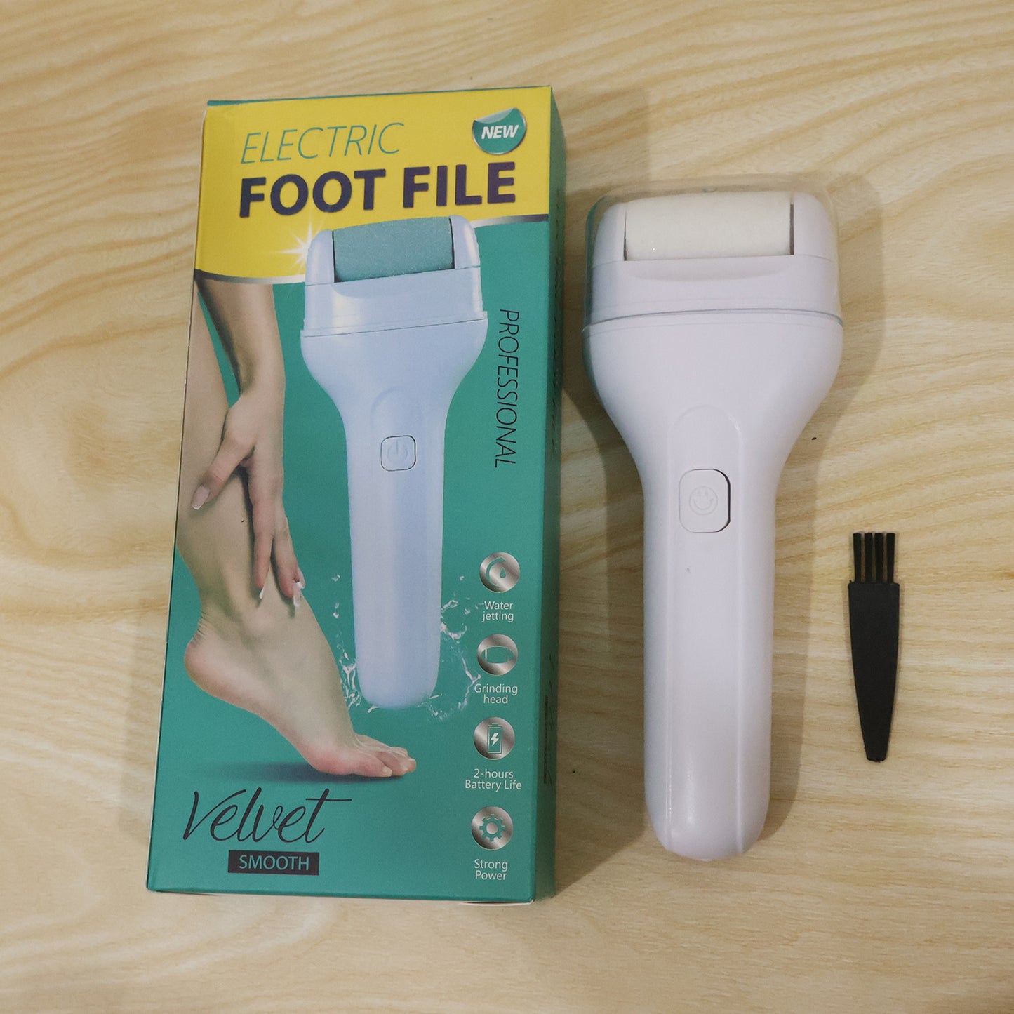 Portable Electric Foot File – Rechargeable Callus Remover & Pedicure Tool for Smooth Feet