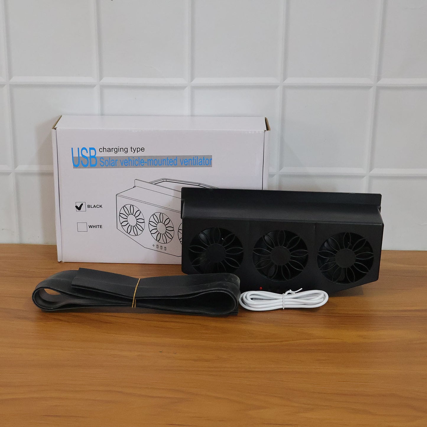 Triple Fan Plug & Play Car Exhaust Ventilation System (1 Set)