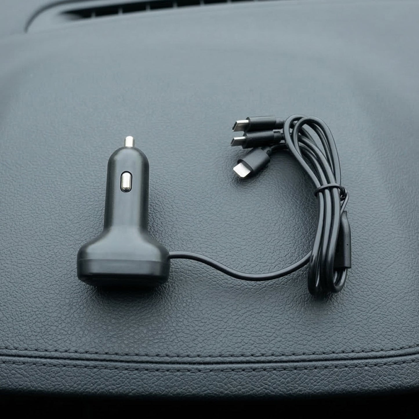 RGB Breathing Light Multi Port Car USB Charger (1 Set, 62 Cm)