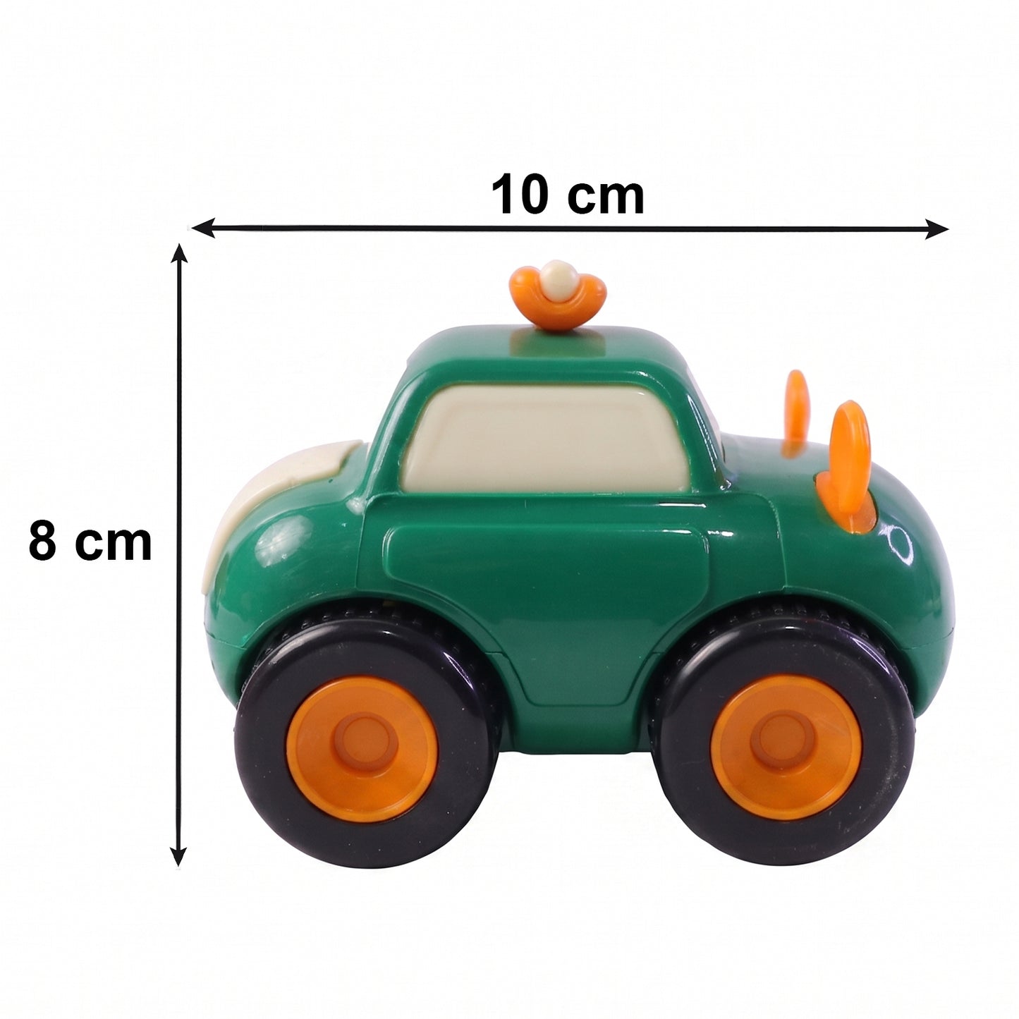 Funwoods Animal Cartoon Pull-Back Toy Car Set Cute Animal Design Friction Pull Back Mini Cars for Kids Playtime Gift Pack 4 Pc